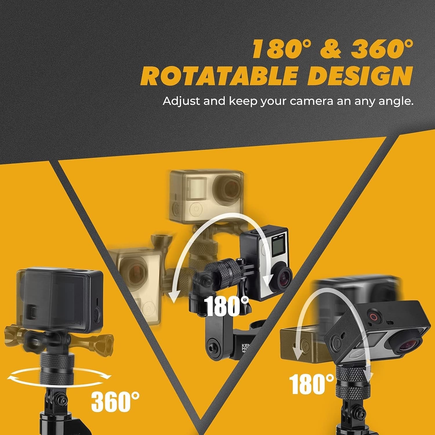 Enhanced 360° UTV ATV Camera Mount for Adventure Recording - Compatible & Stable