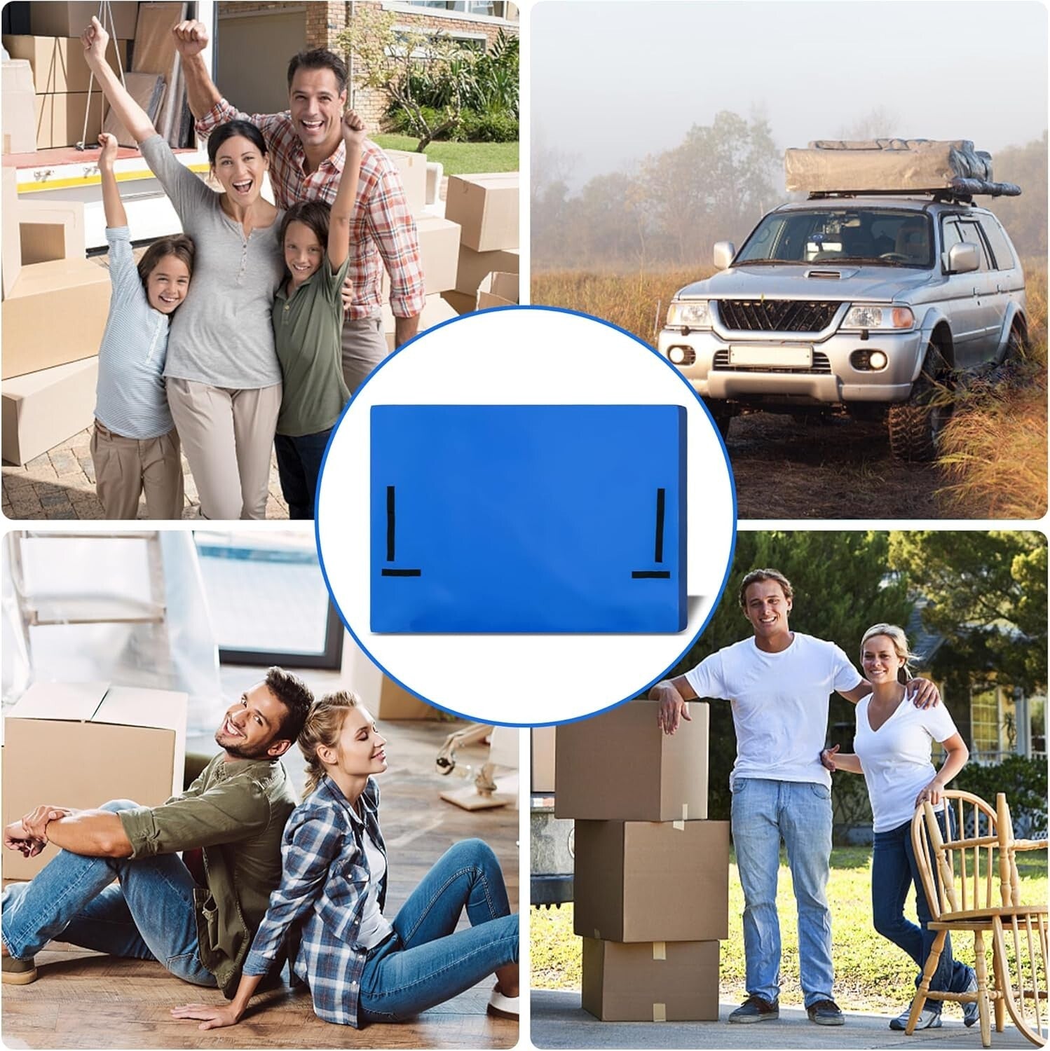 Full Size Mattress Covers 2 Pack - Resistant Zipper Closure & Easy Carry Handles