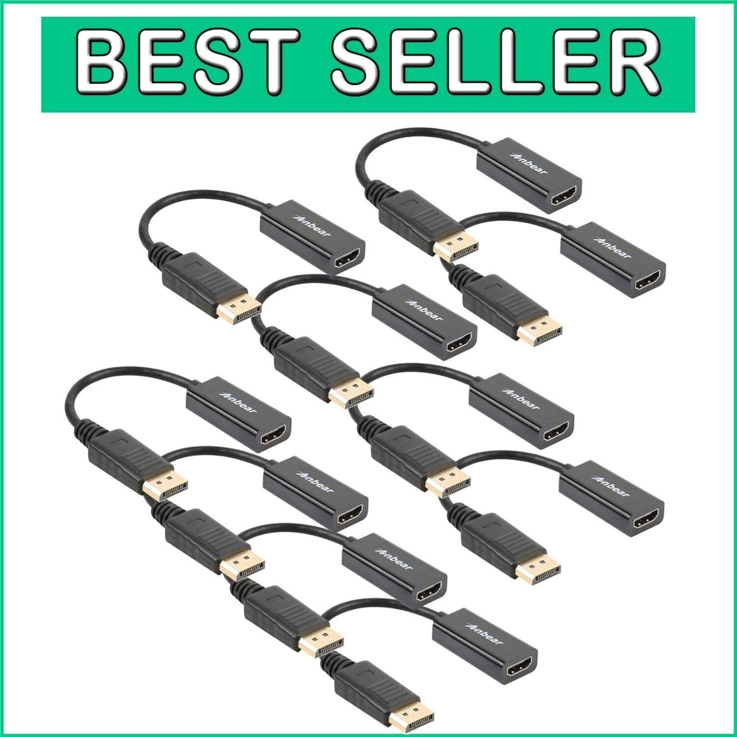 Portable Dual HD DisplayPort to HDMI Cable - Ideal for Laptops and Monitors