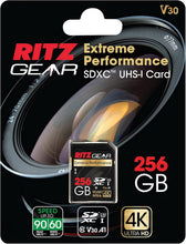 Load image into Gallery viewer, High-Speed 256GB SD Card for 4K Videos, Waterproof &amp; Shockproof Protection