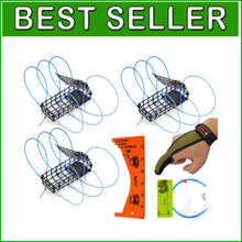 Load image into Gallery viewer, Compact and Portable Crab Trap Set with 6 Loops for Unforgettable Fishing