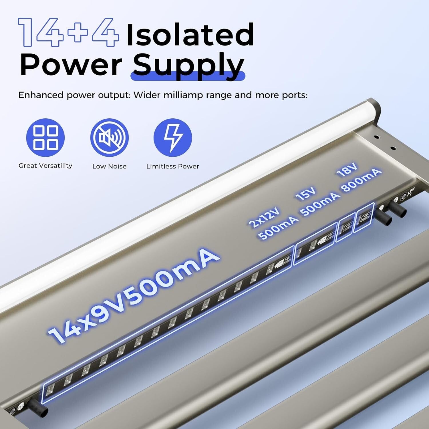 Portable Aluminum Guitar Pedalboard with Wheeled Bag & Isolated Power Supply