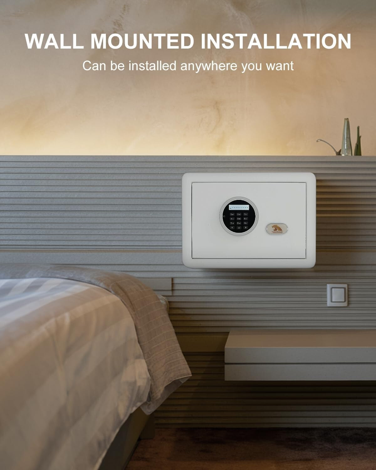 Secure 1.2 Cu Ft Home Safe with Digital Lock, Perfect for Renters & Students