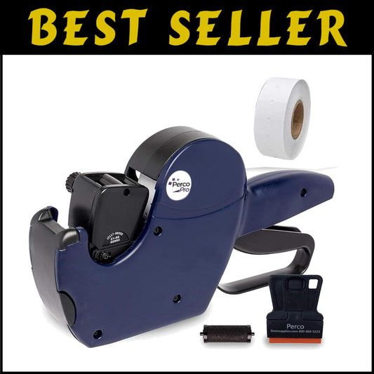 Durable 2 Line Price Labeling Kit - All-Inclusive with 10,500 Labels & Scraper