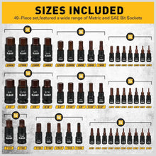 Load image into Gallery viewer, Professional 66-Piece Torx Bit &amp; Hex Socket Set - Comprehensive Tool Kit
