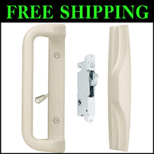 Load image into Gallery viewer, Stylish Beige Patio Door Handle Set with Durable Mortise Lock Mechanism