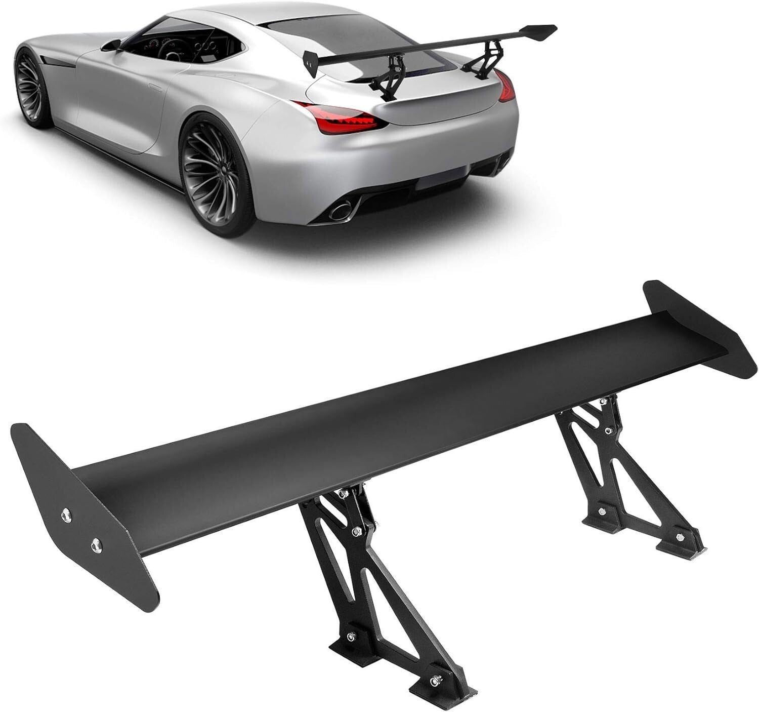 Aluminum Universal Rear Wing - Lightweight, Aerodynamic & Adjustable 43.3 Inch