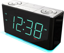 Load image into Gallery viewer, Personalized Bluetooth Alarm Clock Radio with USB Output for Effortless Mornings