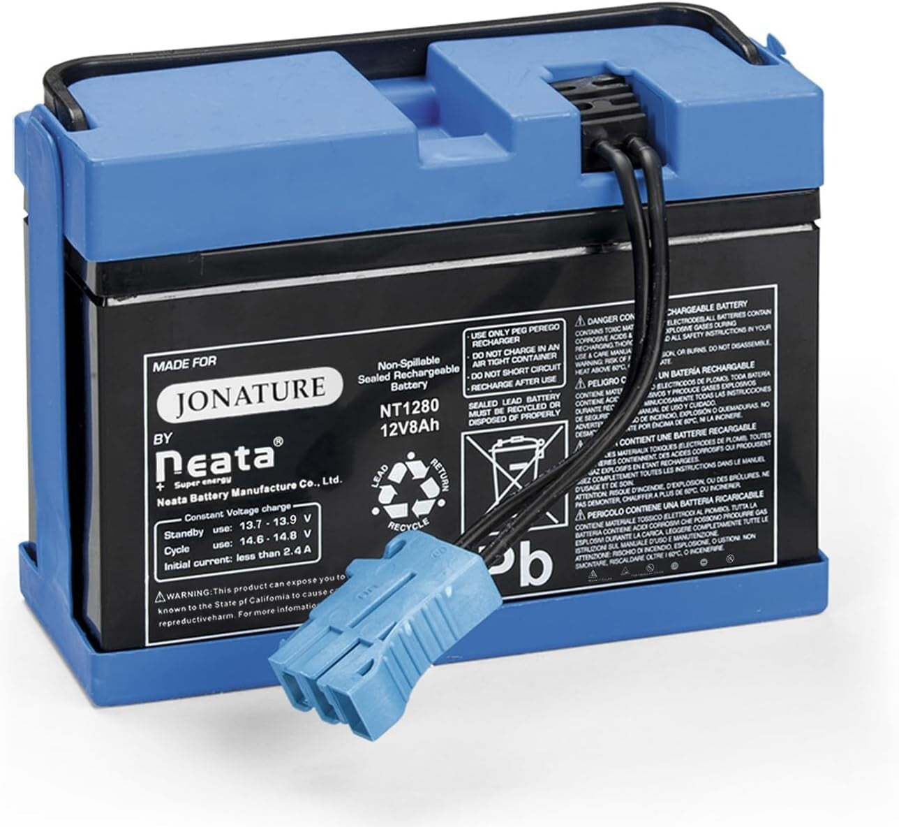 Rechargeable 12V 8Ah Battery for John-Deere and New Holland Ride-On Toys