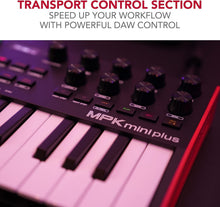 Load image into Gallery viewer, Professional USB MIDI Keyboard Controller with 8 Pads &amp; Sequencer for All Genres