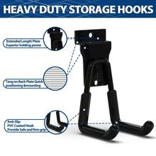 Load image into Gallery viewer, 18-Piece Heavy-Duty Slatwall Hook Set - Multi-Sized Space Savers in Black