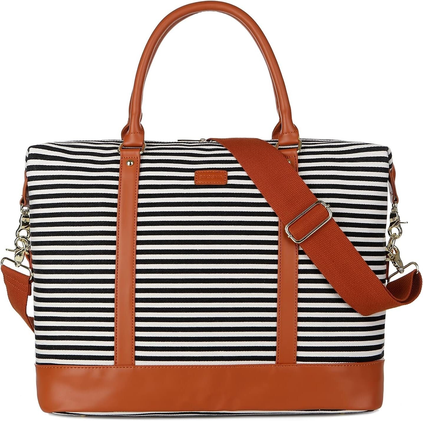 Stylish Women's Fitted Canvas Travel Bag - 16x12x8 Inches, Lifetime Guarantee