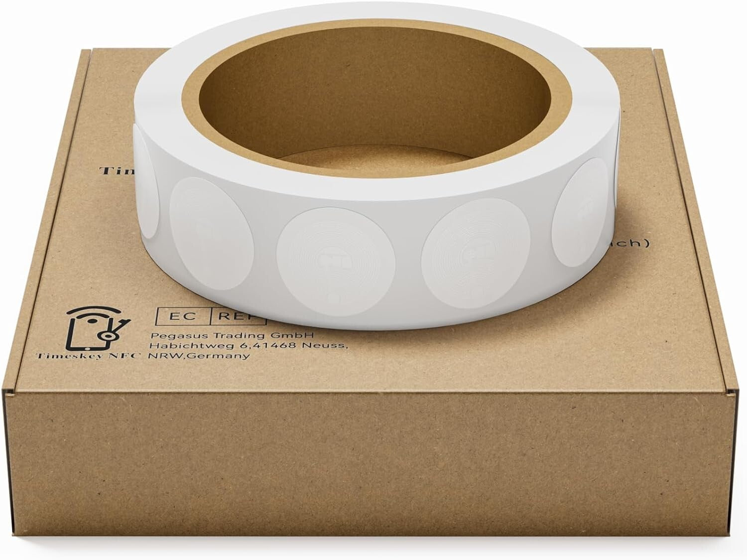 High-Performance 1000 NFC Stickers - Round, 1 Inch, Password Protected Chip