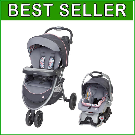5-Point Safety Stroller and Car Seat Travel System - Skyview Plus Bluebell