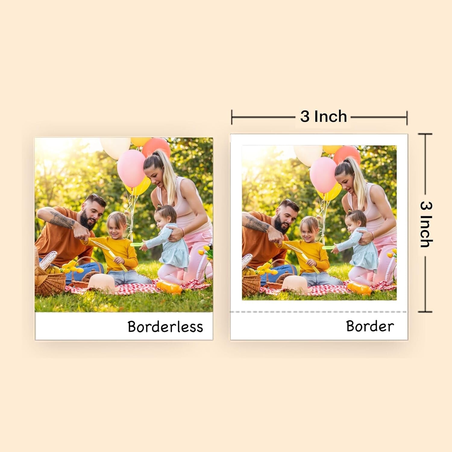 Portable Mini Shot 3 Retro Instant Camera & 60 Sheet Photo Printer Bundle, White