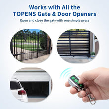 Load image into Gallery viewer, Ergonomic 4-Button Gate Remote Controller - 65ft Range - 2-Pack Security Fobs
