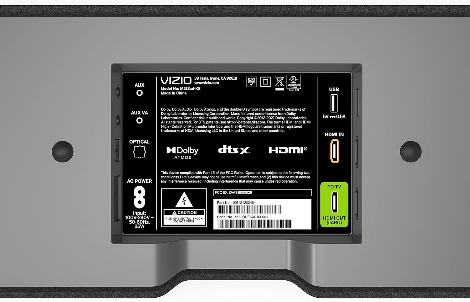 M-Series 2.1 Sound Bar with Built-in Subwoofers & Alexa - Dolby Atmos Experience