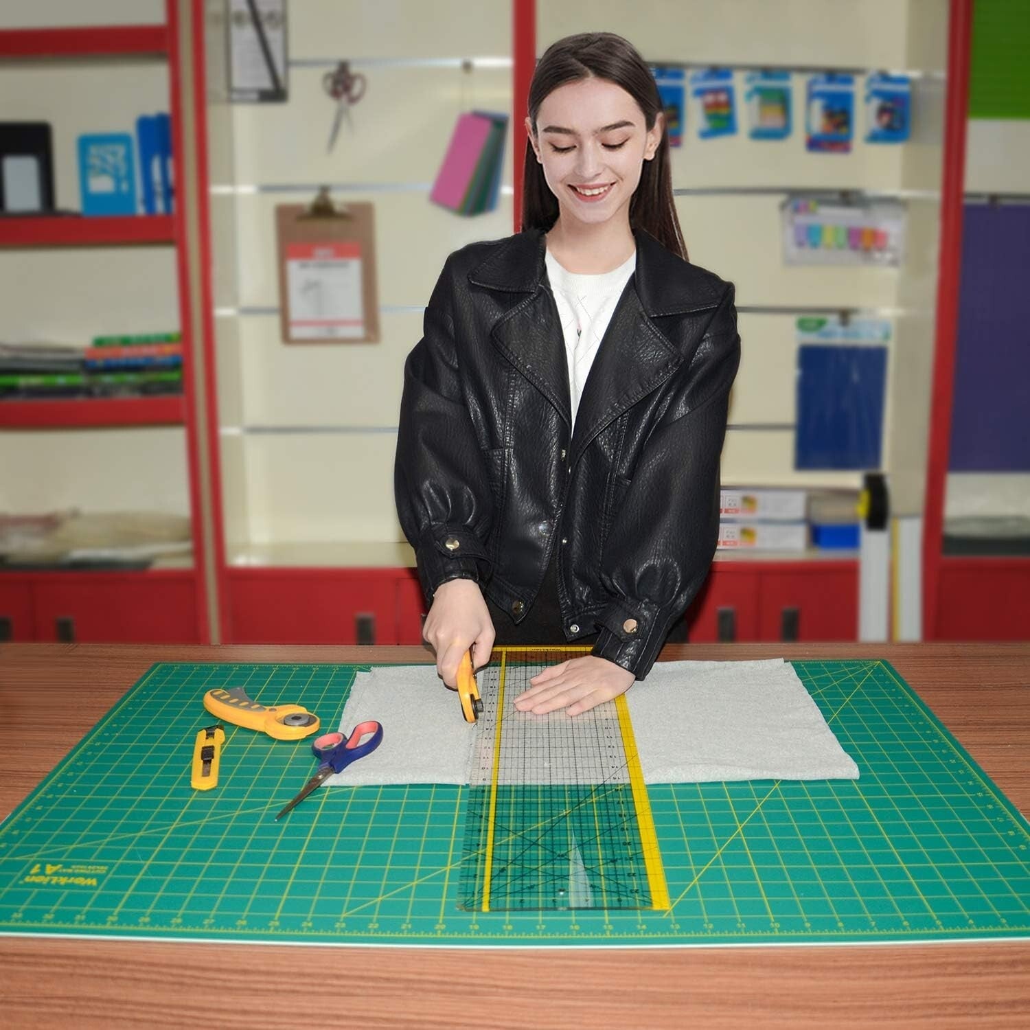 Premium Self-Healing Cutting Board 24" x 36" - Ideal for Artists & Crafters