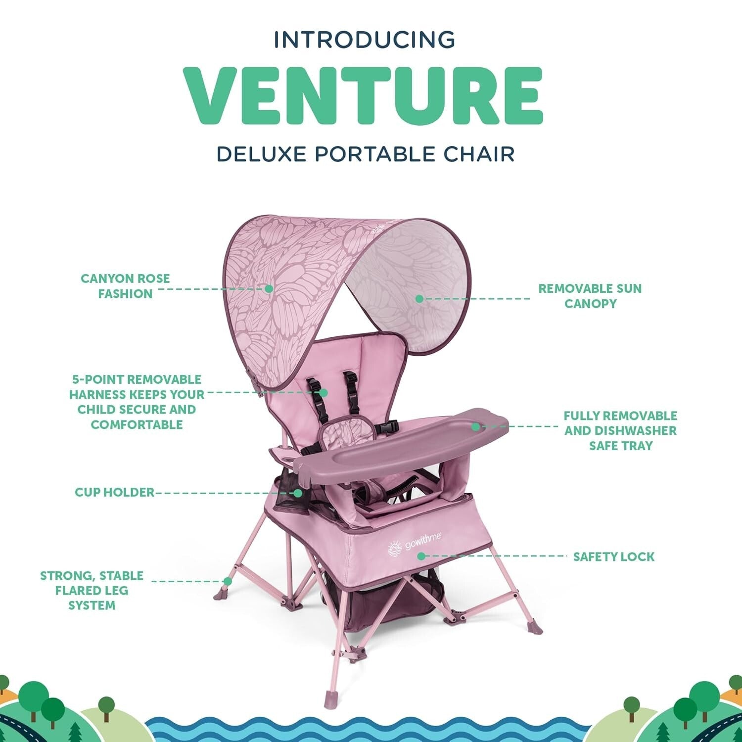 Canyon Rose Toddler Chair: A Stylish, Portable Solution for Active Families