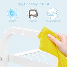 Load image into Gallery viewer, Compact Stainless Steel Dish Drying Rack with Utensil Holders for Small Spaces