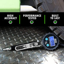 Load image into Gallery viewer, Portable JACO FlowPro 2.0 Tire Inflator with 360° Swivel Gauge - 200 PSI Power