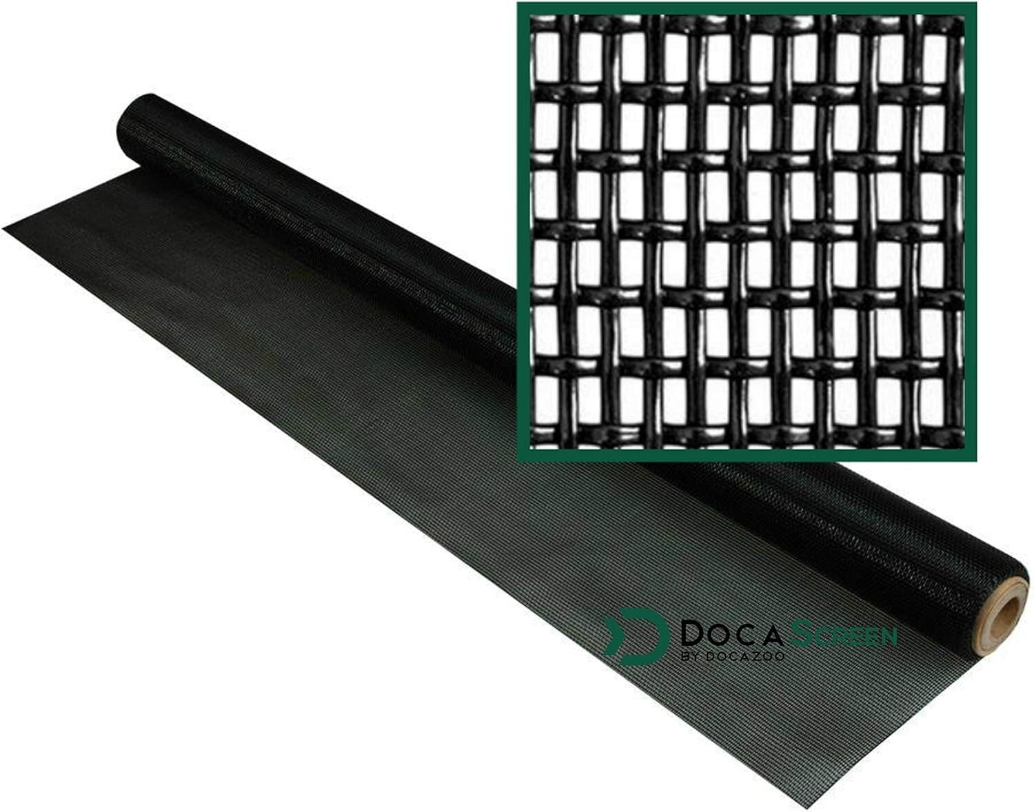 DOCA 48x50 ft Heavy-Duty Pet Screen Mesh - Durable Window Protection in Charcoal