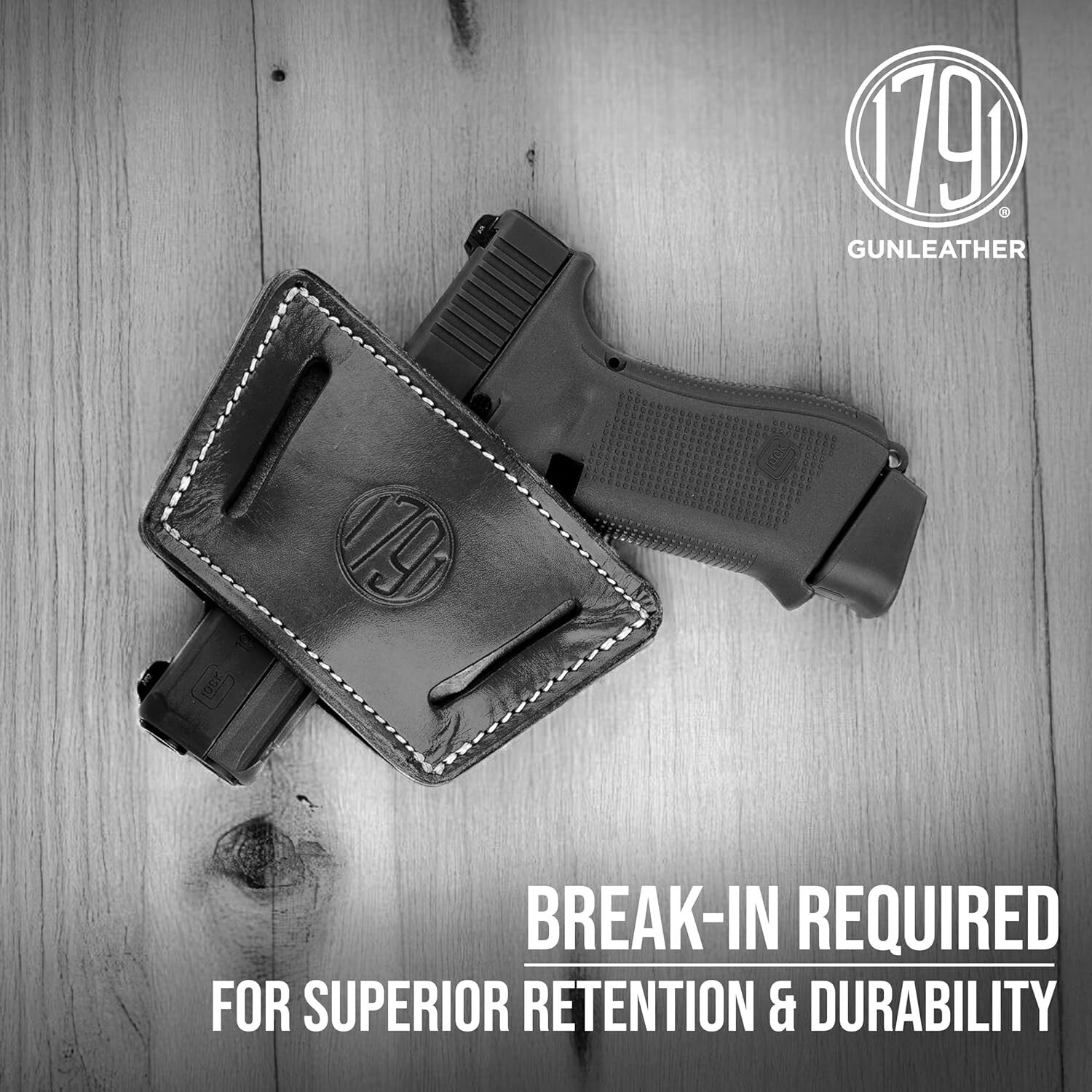 Comfortable CCW Gun Holster in 100% Leather - Quick Draw for Everyday Carry