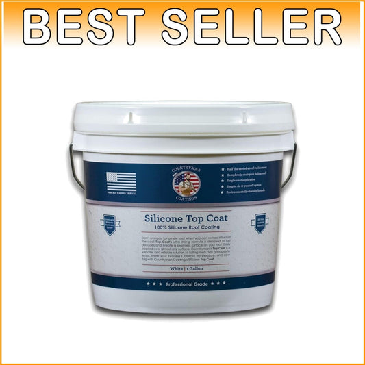 Compact 100% Silicone Roof Coating - Easy Application, High UV Reflectivity