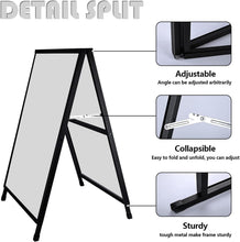Load image into Gallery viewer, Heavy-Duty A-Frame Sidewalk Sign 24x36 Inches with Slide-in Poster Feature