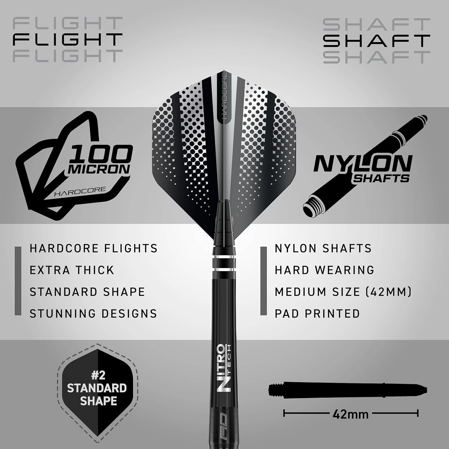 Complete 3-Piece Razor Edge Darts Set - Tungsten Steeltip & Softip Weights