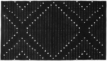 Load image into Gallery viewer, Handmade 3' x 5' Washable Boho Black Rug for Indoor Spaces - Versatile Decor
