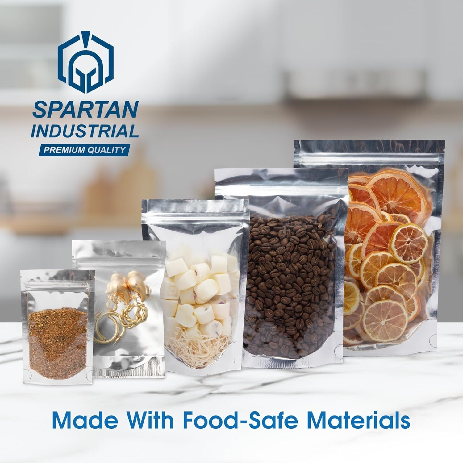 500 Pack 6" x 9" Smell-Proof Resealable Foil Pouch Bags for Premium Packaging