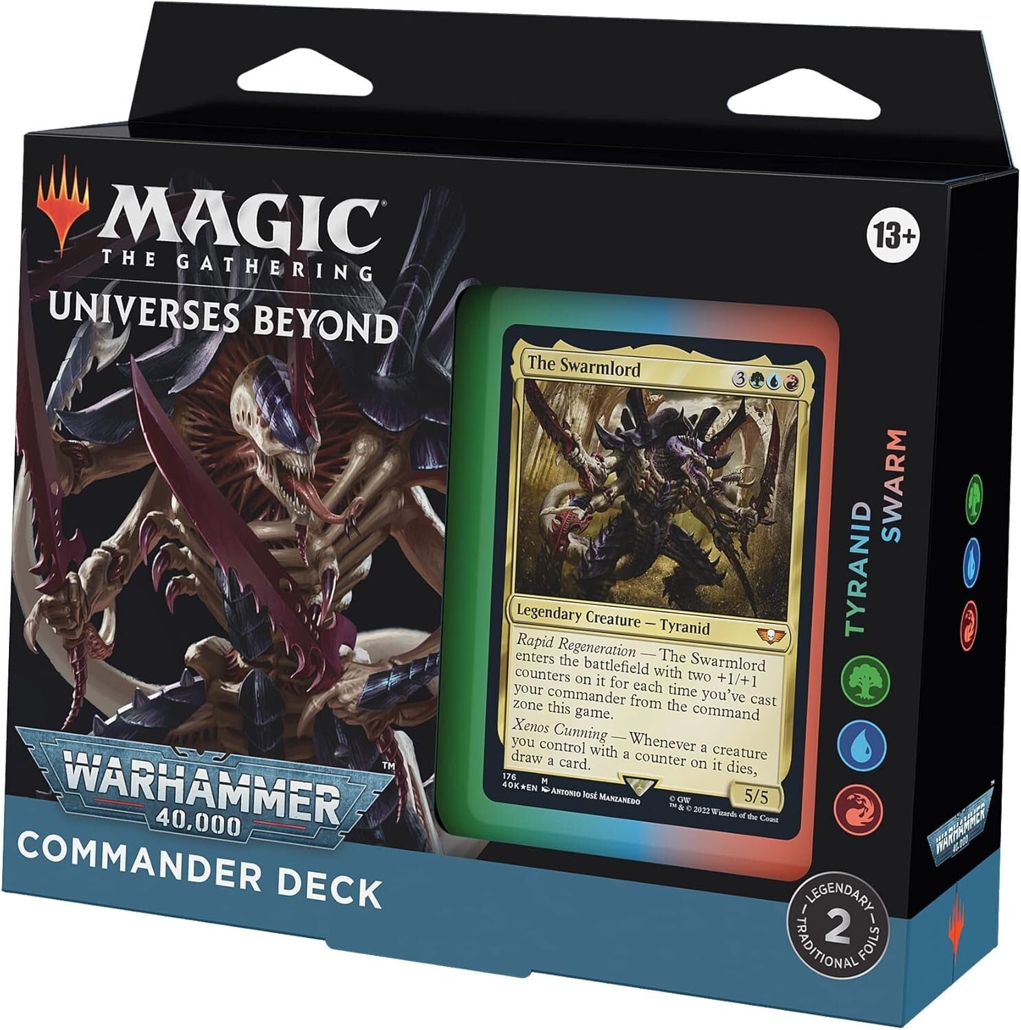 Ready-to-Play Warhammer 40K Magic: The Gathering Commander Deck — Tyranid Swarm