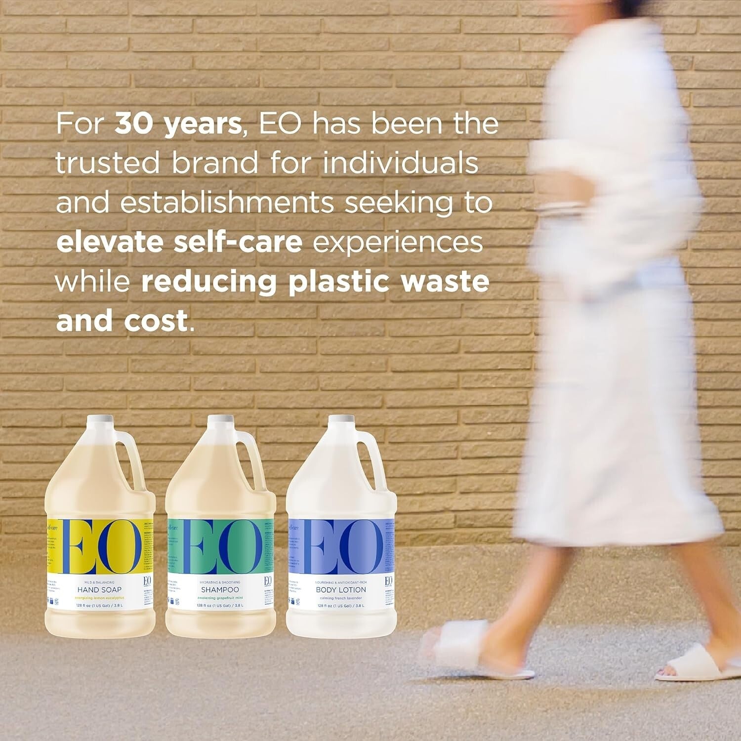 128 Ounce EO Unscented Organic Hand Soap - Nourishing, Biodegradable Formula