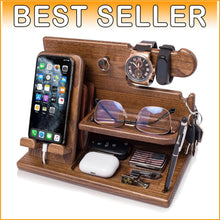 Load image into Gallery viewer, Multifunctional Phone Charging Station - Organizer for Watches, Wallets &amp; More