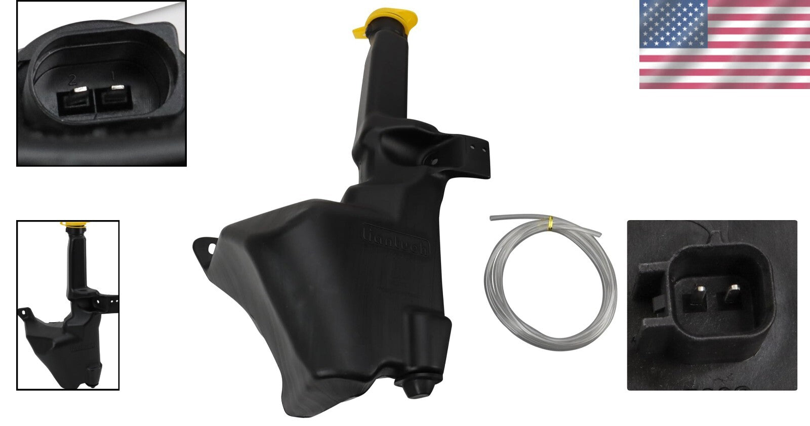 Windshield Washer Reservoir for Ram 1500/2500/3500 - Includes Fluid Level Sensor