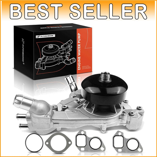 Engine Water Pump with Thermostat & Gasket for Chevy GMC Cadillac 4.8L-6.0L