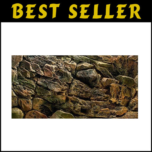 Customizable Rock Wall Aquarium Decor - PVC Backdrop for Unique Fish Tanks