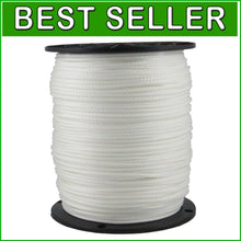 Load image into Gallery viewer, Multipurpose Solid Braid White Polyester Rope - 350 lb Strength, 1000 ft