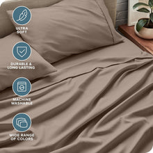 Load image into Gallery viewer, California King Sheet Set - Ultra-Soft 1800 Thread Count - Taupe Luxury Bedding