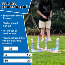 Load image into Gallery viewer, Family-Friendly LED Ring Toss Game - Easy Setup with 10 Piece Set for Play