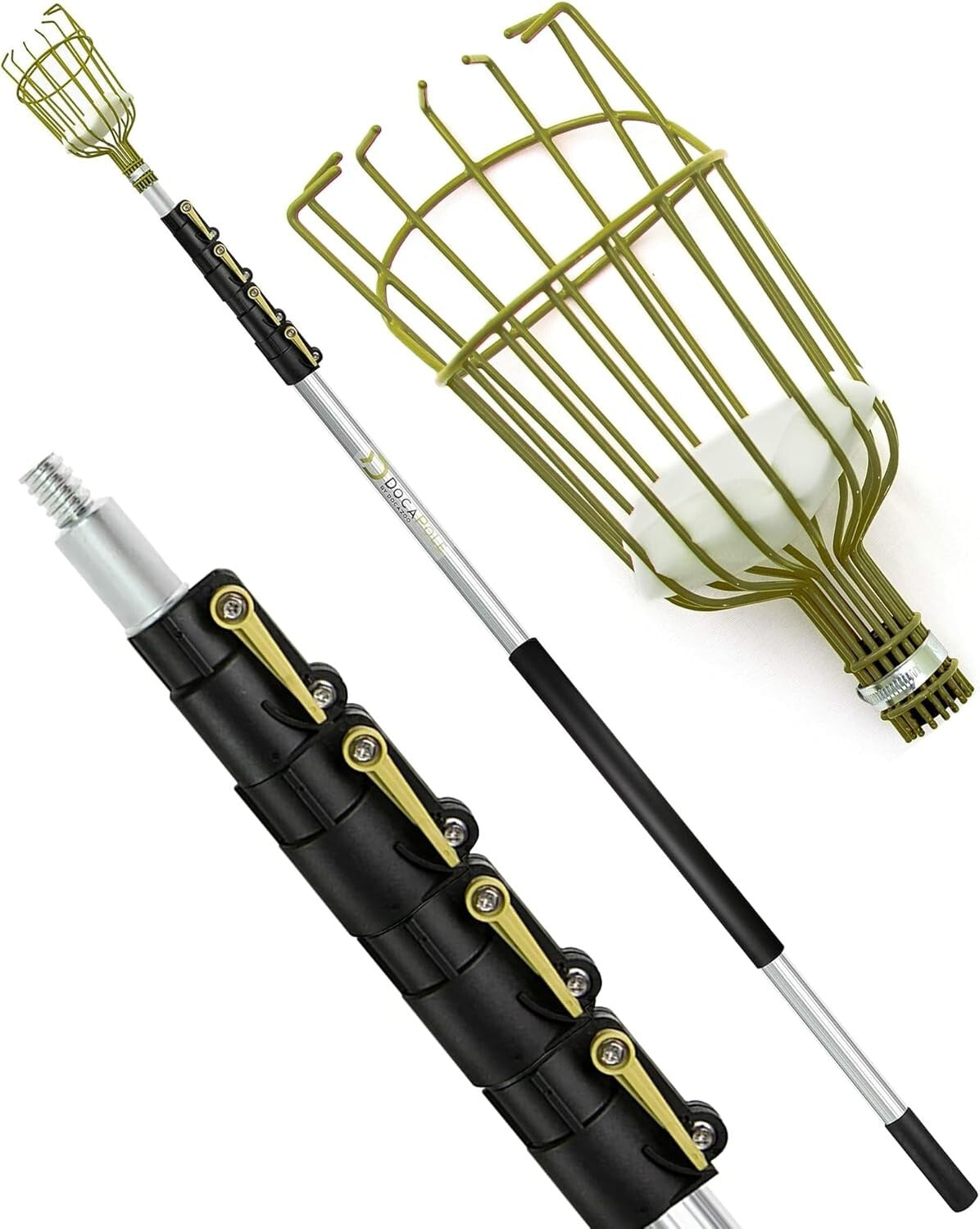 DOCA 6-24 Ft Extension Tool: Perfect for Bruise-Free Harvesting of Fruits & Nuts