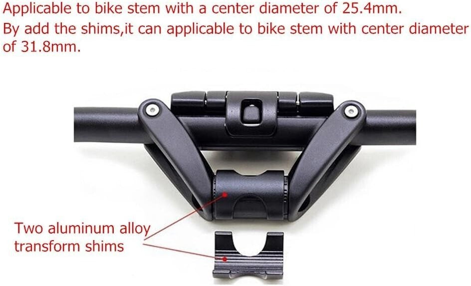 Stylish Folding Scooter Handlebar with 90° Telescopic Design - Multiple Colors