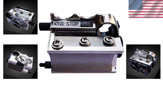 Professional-Grade Pool Cue Tip Repair Tool with Extra Blade - Compact Design