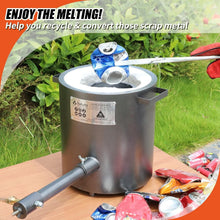 Load image into Gallery viewer, 2023 Upgraded 6 KG Propane Melting Furnace with Graphite Crucible &amp; 250,000 BTU