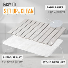 Load image into Gallery viewer, Super Absorbent Diatomite Bath Mat - Non-Slip Stone Mat for Elegant Bathrooms