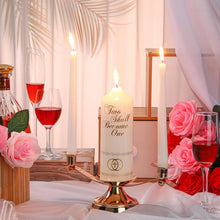 Load image into Gallery viewer, Premium Wedding Candle and Holder Set for Celebrations and Anniversaries