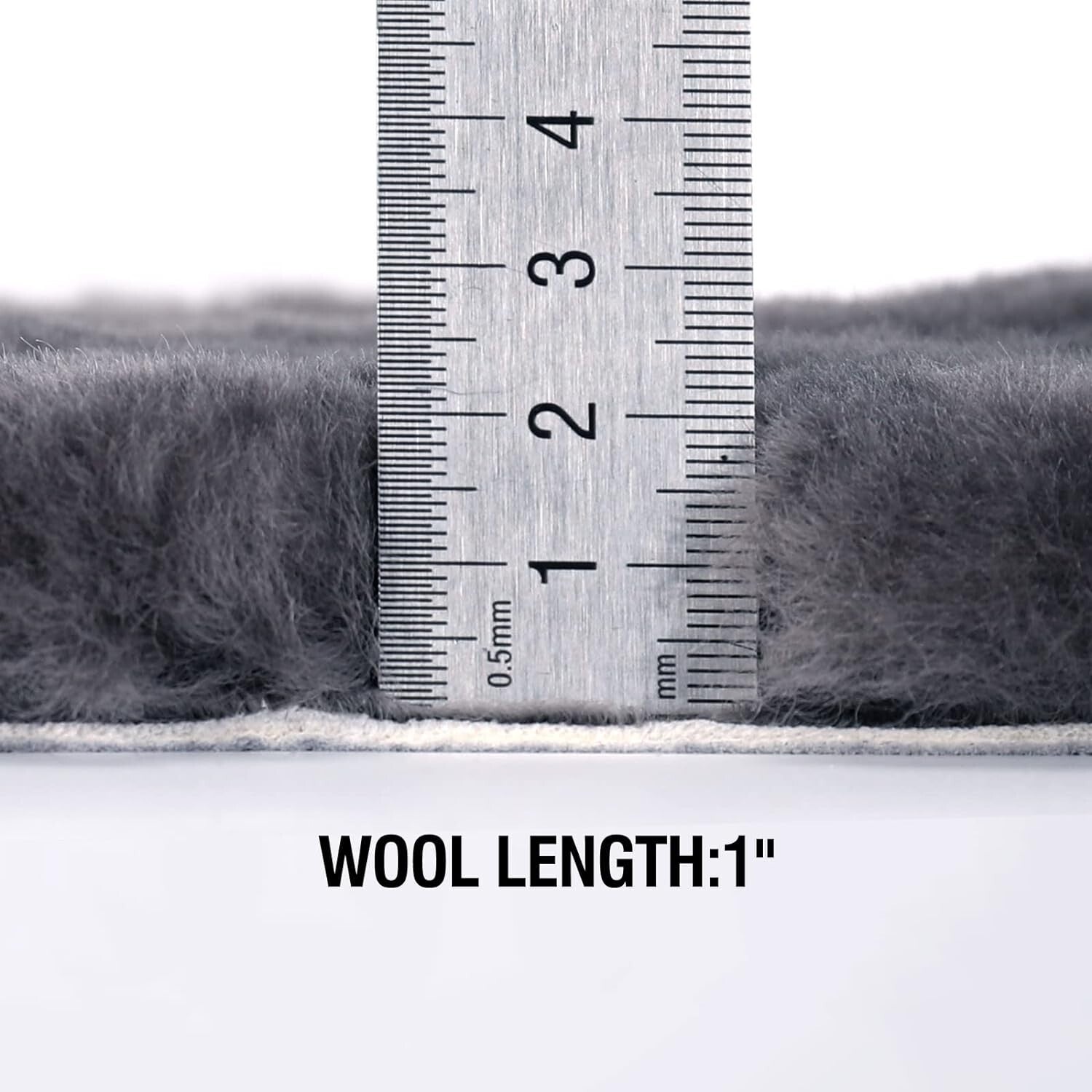 Easy Fit Universal Charcoal Sheepskin Front Seat Cover with Storage Pocket