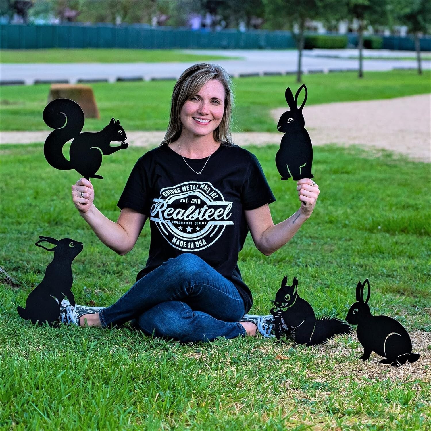 Weather-Resistant Garden Art: Textured Silver Animal Sculptures for Outdoor Joy