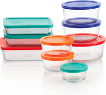 Load image into Gallery viewer, Versatile 9-Piece Glass Storage Set - Microwave &amp; Dishwasher Safe, Includes Lids